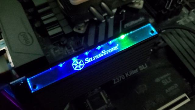 SilverStone ECM24-ARGB PCIe x4 SSD Adapter RGB Lighting Effects смотреть онлайн