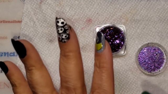 Nightmare Before Christmas Mani // Stamping Nail Art смотреть онлайн