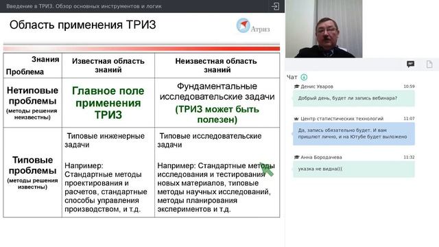 Введение в ТРИЗ. Обзор основных инструментов и логик смотреть онлайн