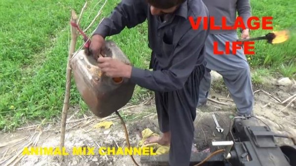 Peter Diesel Engine Start up old diesel engine starting up with fire