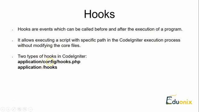 CodeIgniter Framework | Page Caching And Hooks | Part 8 | Eduonix смотреть онлайн