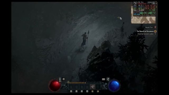 Diablo 4 running on Apple MacBook Pro 14" M1 using the Apple Game Porting Toolkit Beta смотреть онлайн