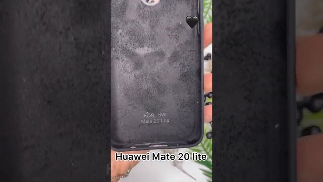 Чехол бампер Silicone Case для Huawei Mate 20 lite (черный) смотреть онлайн