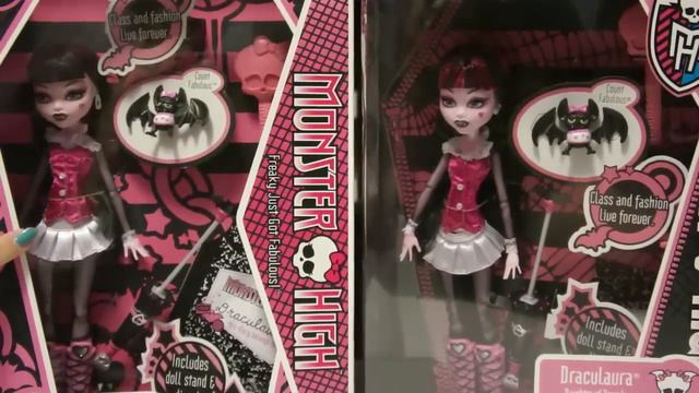 Monster High Original Ghouls Draculaura In box Comparison Review смотреть онлайн