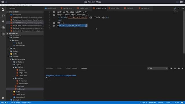 Hugo Theme Templating
