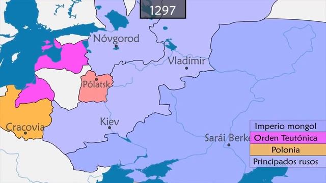 Как формировалась Русь. Карта смотреть онлайн