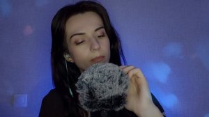 АСМР для сна 🖌 Кисти по ветрозащите + близкий шёпот🔹️ASMR, чтобы расслабиться и крепко уснуть 😌✨️