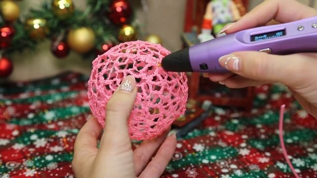 [3D РУЧКА #2] РИСУЮ 3D РУЧКОЙ ОБЪЕМНЫЕ ЁЛОЧНЫЕ ШАРЫ! смотреть онлайн