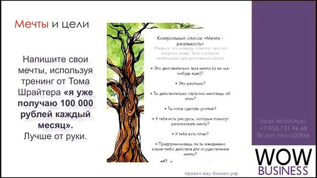 Вводное: Мечты и цели на каталог. смотреть онлайн