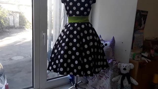 Платье в ретро стиле. Детское платье в стиле ''стиляги''. смотреть онлайн