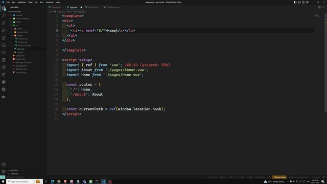52. Create a Simple Routing from Scratch without Router library in Composition API - Vue 3 смотреть онлайн
