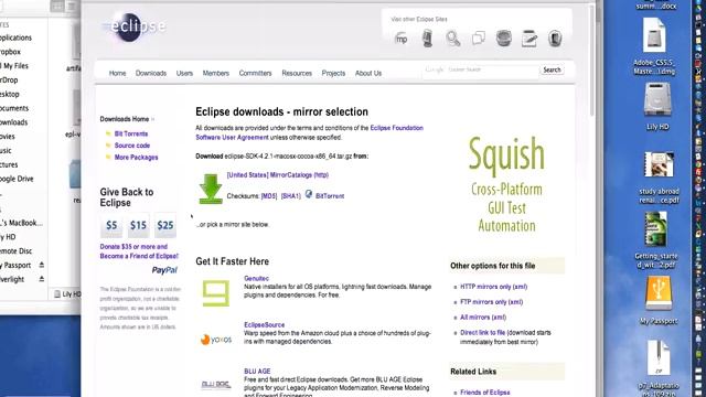 Installing Eclipse on Macintosh смотреть онлайн