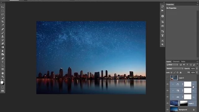 Add Star Trails or the Milky Way to a Sky in Photoshop смотреть онлайн