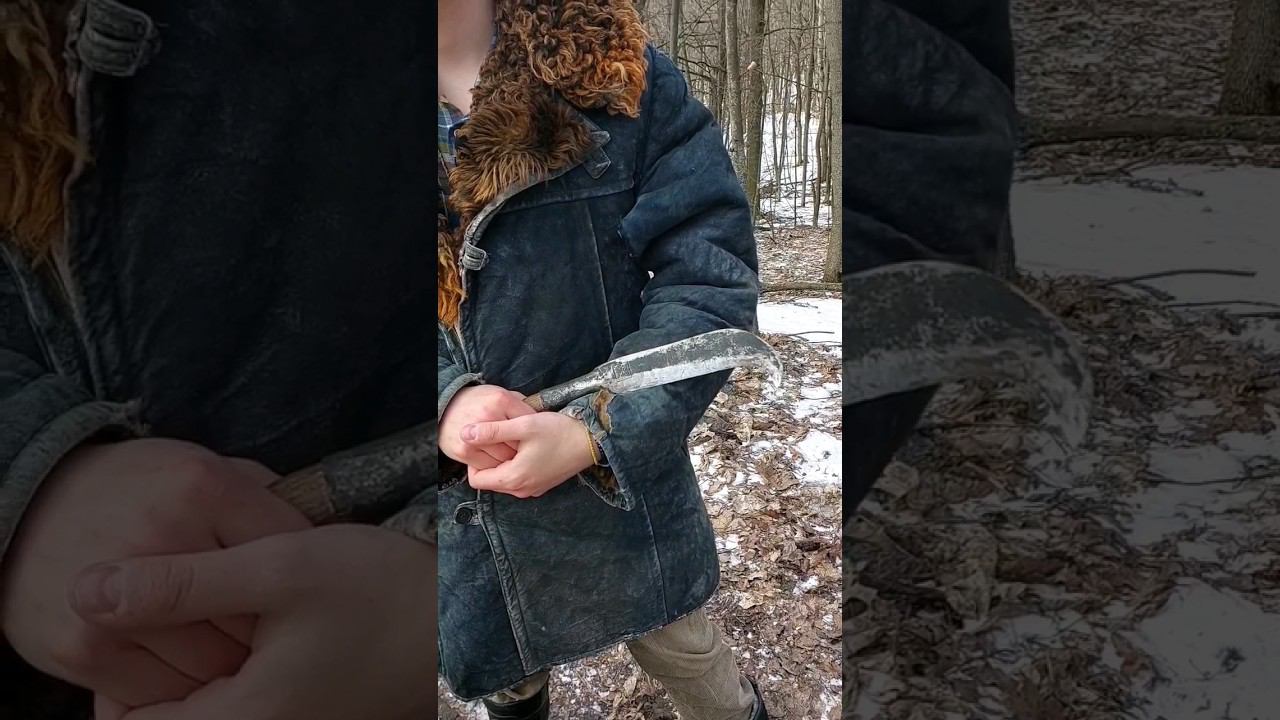 Billhook- интересный инструмент для леса! #forestroach #выживание #бушкрафт #ковка #ковка #нож смотреть онлайн