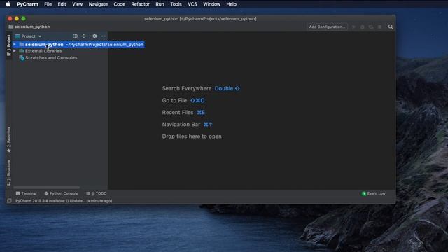 Installation of Selenium using PyCharm on MacOS смотреть онлайн