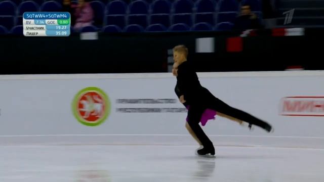 Мария Сорокина - Арсений Антропов. Ритм-танец. Юниоры. Казань. Гран-при России 2022 смотреть онлайн