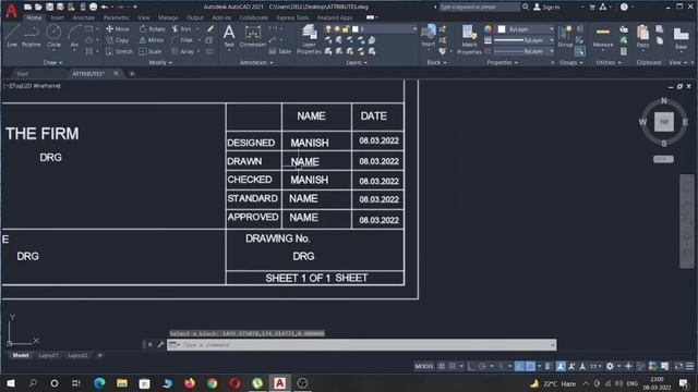 How to create a dynamic block with attributes in AutoCAD | Title Block in AutoCAD смотреть онлайн
