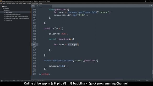 Online drive app with Javascript & PHP #3 | Google cloud clone | Quick programming tutorial смотреть онлайн