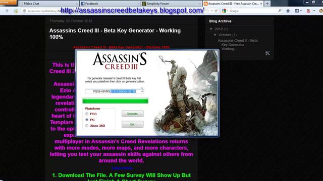 Watch Assassins Creed 3 Giveaway Beta Keys Giveaway For Everyone смотреть онлайн