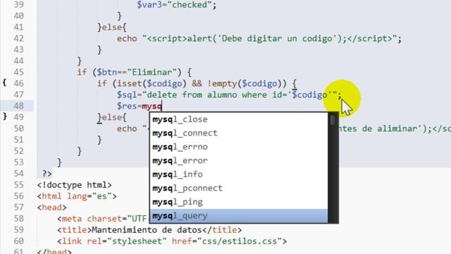 Mantenimiento de Base de Datos en PHP (parte 5) смотреть онлайн