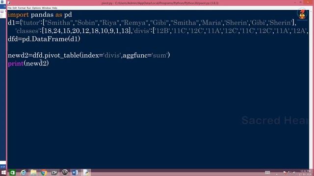 IP12 PythonPandas Dataframe Video 20 смотреть онлайн