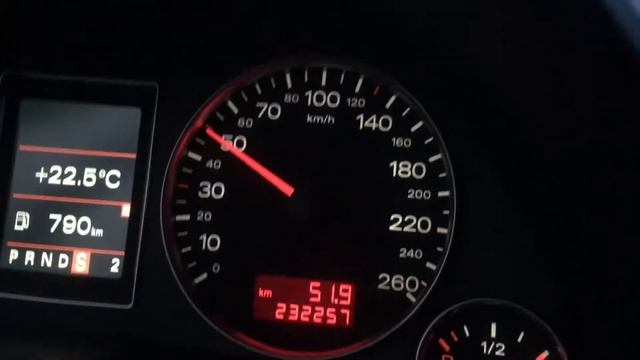 Audi A4 b7 2.7 V6 TDi 0-100km/h смотреть онлайн