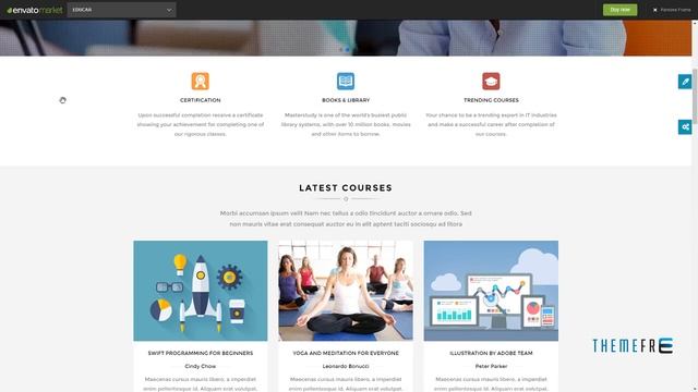 Educar - Powerful Education, Courses Drupal Theme Tyrell Bridg смотреть онлайн