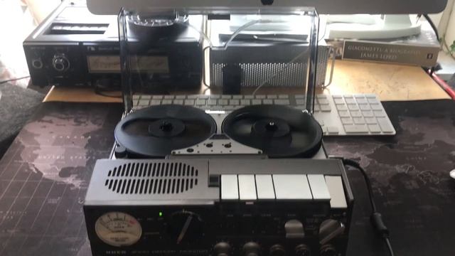 UHER Report Monitor 4000 rewinding original black Agfa 5" reel to reel tape. смотреть онлайн