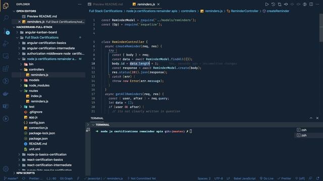 Hacker Rank Certification Node JS Intermediate смотреть онлайн