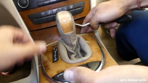 HOW TO REMOVE REPLACE TRANSMISSION SHIFTER  ON MERCEDES W211