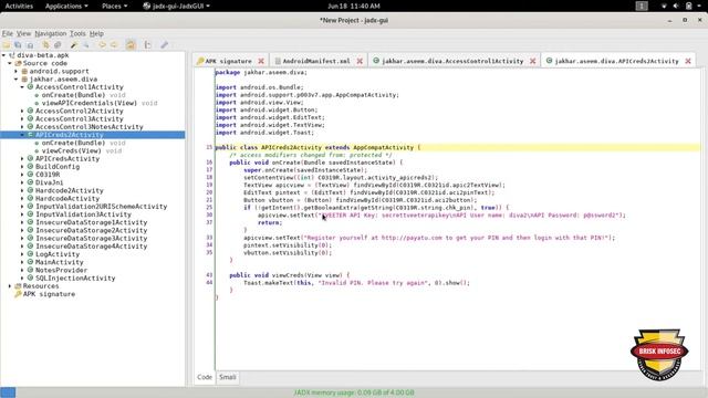 JADX Tool Mobile Application Produce Java Source Code | TOD 133 | Briskinfosec. смотреть онлайн