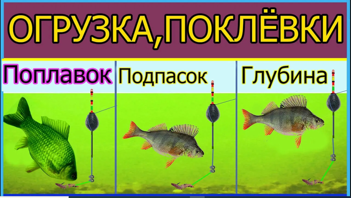 🐟 ОГРУЗКА поплавка, ПОКЛЁВКИ (ПЕРЕЗАЛИТОЕ ! прежнее видео с ОЗВУЧКОЙ) fishing, Установка Глубины смотреть онлайн