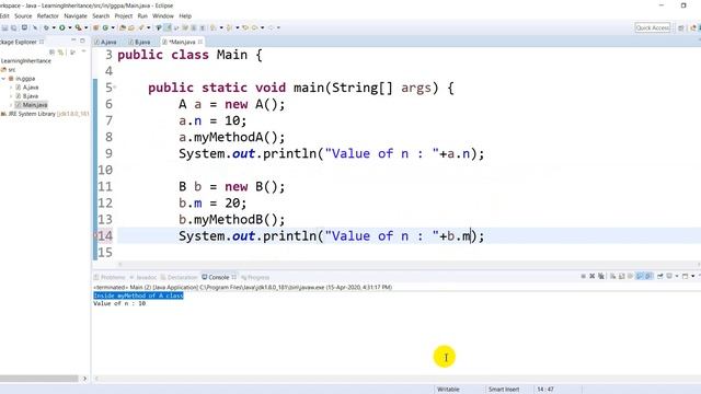 Inheritance in Java in Hindi with example | Types of Inheritance | Java Programming for beginners смотреть онлайн