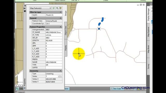 AutoCAD Map 3D 2012 Tutorial Edit Feature Attributes YouTube смотреть онлайн