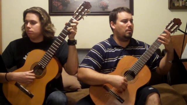 Entree by Leopold Mozart classical guitar duo смотреть онлайн