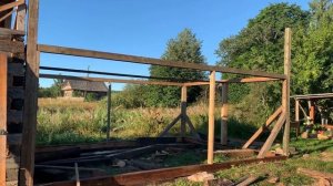 СТРОИМ САРАЙ 6x4 от ФУНДАМЕНТА до кровли. КАНАЛИЗАЦИЯ в сарай?