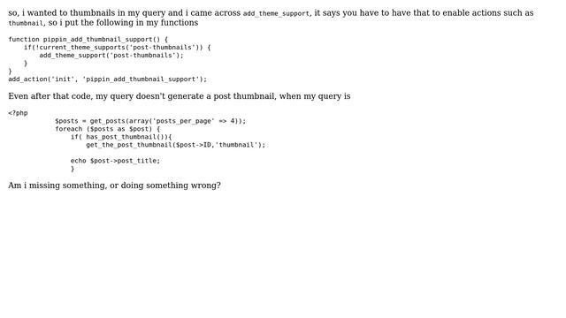 Wordpress: add_theme_support not outputting thumbnails (2 Solutions!!) смотреть онлайн