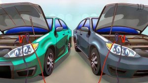 Как БЕЗОПАСНО ПРИКУРИТЬ автомобиль от другого авто...
