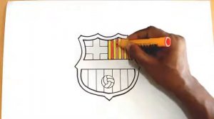 Как нарисовать эмблему Барселона.