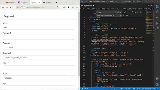 Desain Website Halaman Registrasi Toko Online || Bootstrap v5.1.3 смотреть онлайн