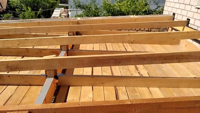 8. Строительство односкатной крыши. Присрой к дому своими руками смотреть онлайн