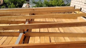 8. Строительство односкатной крыши. Присрой к дому своими руками