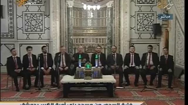 يارب طال بي المدى انشاد فرقة المنشد رضوان درويش في المسجد الأموي على قناة نور الشام смотреть онлайн