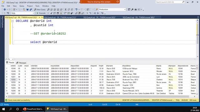 Day 20- SQL from Basic To Advance - Derived Tables, Variables смотреть онлайн