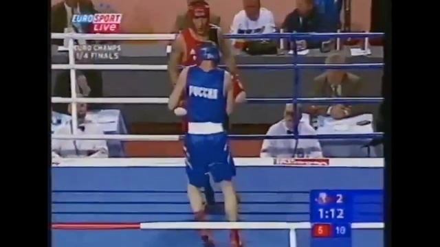 Alexander Maletin (RUS) Vs. Harun Sipahi (GER) European Boxing Championships 2004 QF's (64kg)