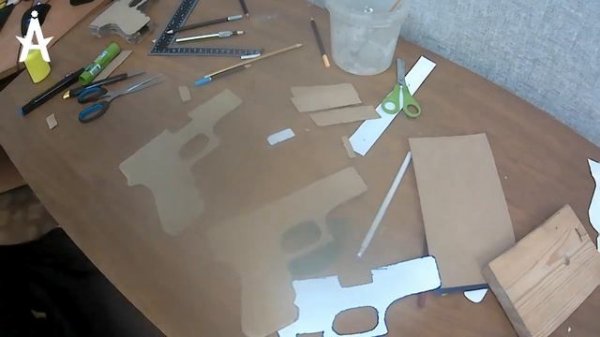 Сделал G22 из картона, что получилось из этого? #diy #поделки #картон #g22 #пистолет #gun #standoff