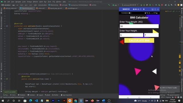 BMI Calculator android app Making 2022 | Android Studio |Java| Sojib Hossein . смотреть онлайн