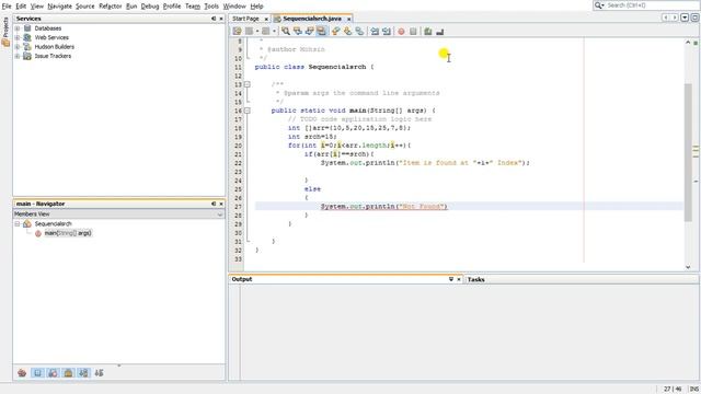 Sequential Search(Linear Search) in java (Urdu/Hindi) by Prof.Mohsin смотреть онлайн