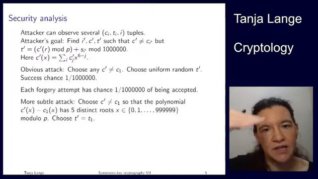 Symmetric-key Cryptography VII - Message Authentication Codes (MACs)