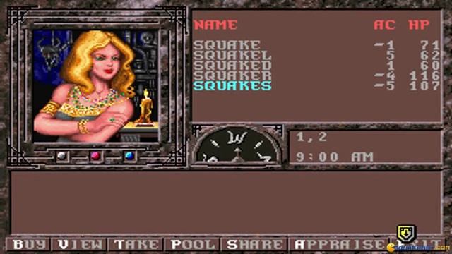 Dragonlance 3: Dark Queen of Krynn gameplay (PC Game, 1992) смотреть онлайн
